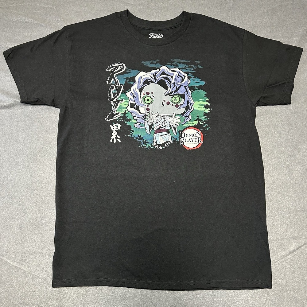 Funko Pop Demon Slayer T-Shirt‎ Rui Glow in the Dark Black Size L